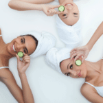 3 woman at medical spa