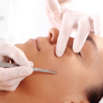 skincare model under knife