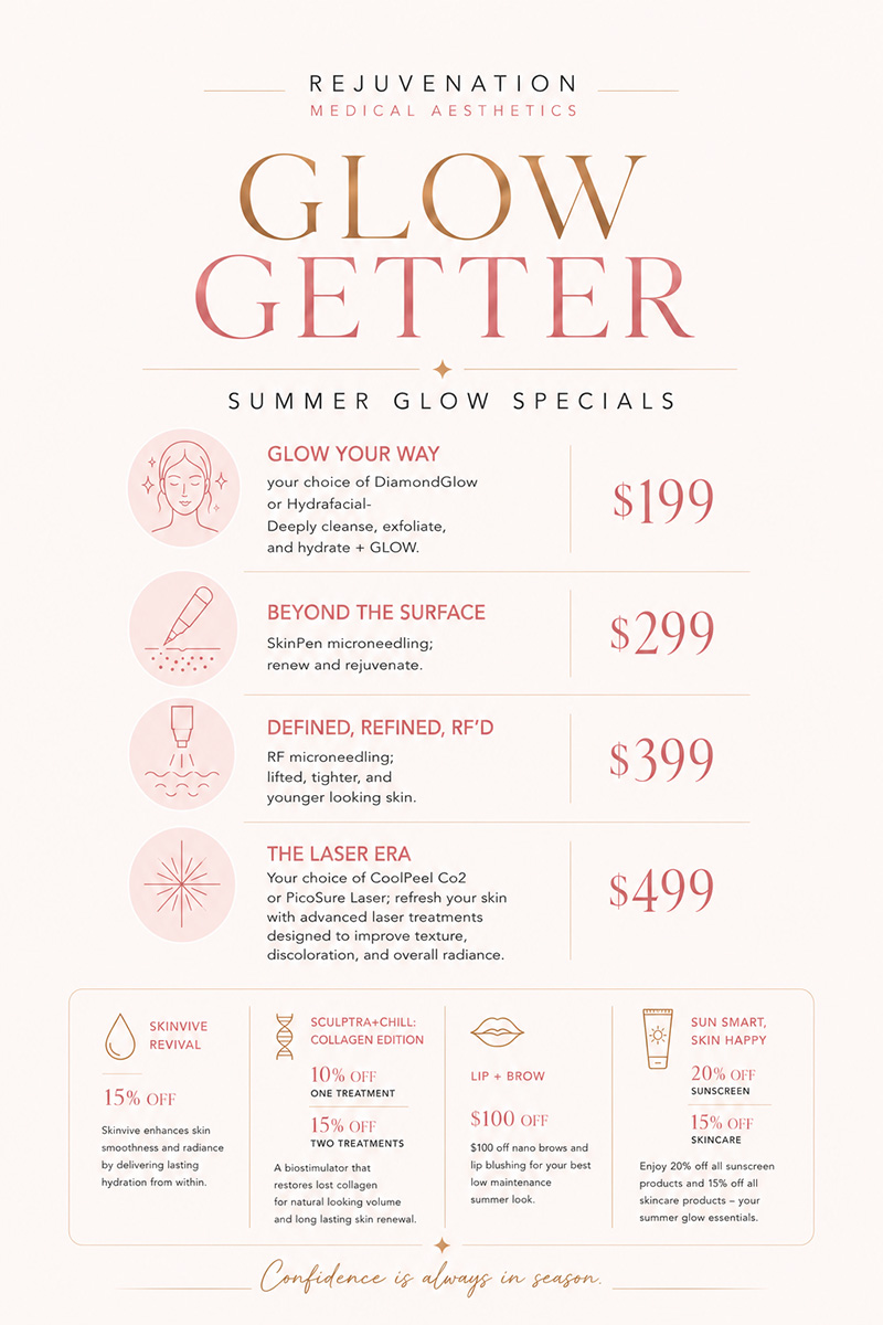 July Specials | Rejuvenation Medical Aesthetics