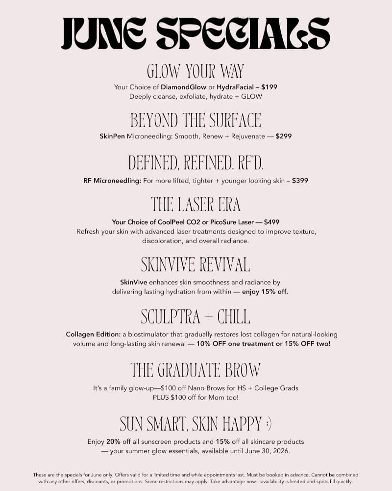 June Specials | Rejuvenation Medical Aesthetics