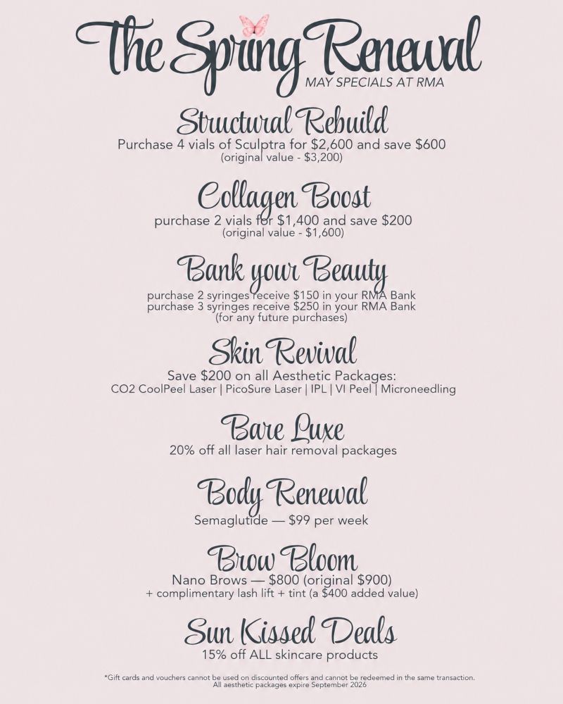 May Specials | Rejuvenation Medical Aesthetics